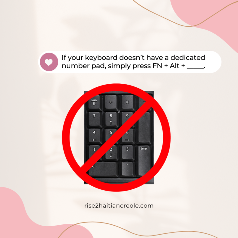Haitian Creole accent marks keyboard shortcuts