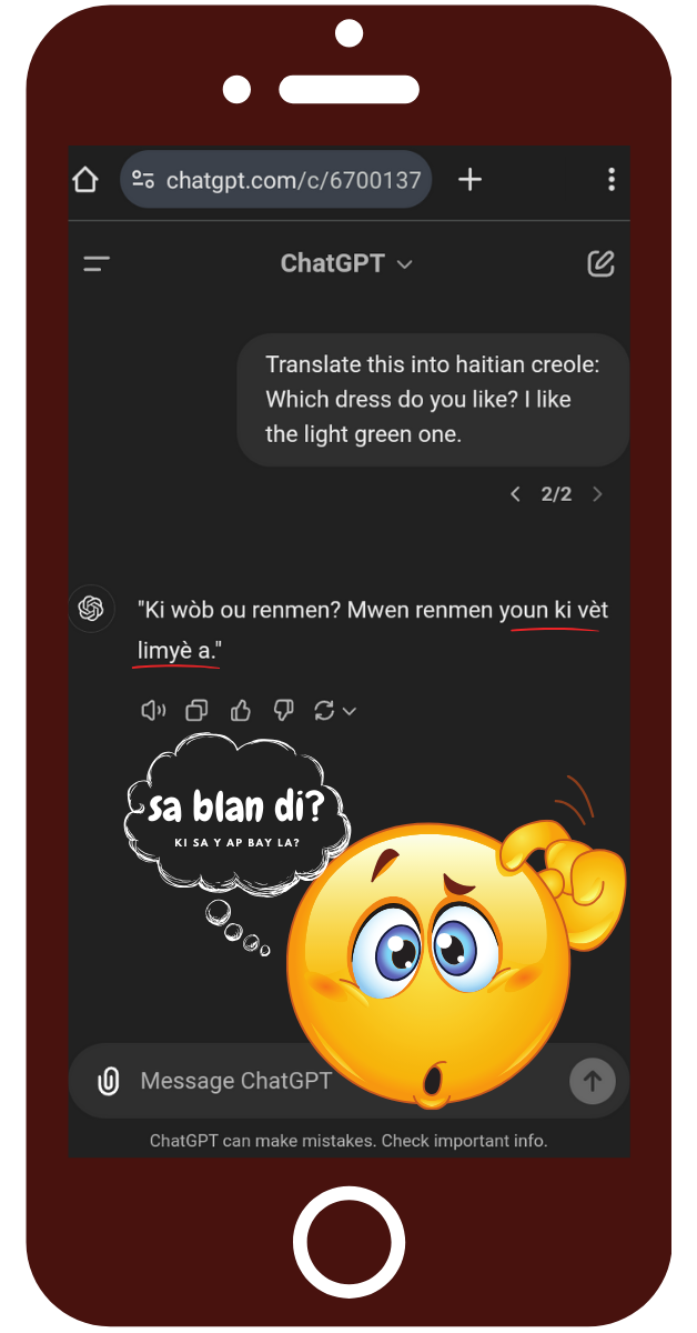 sa blan di? google translate and chatgpt lessons 40 to 43