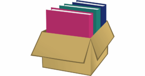 the box with the books